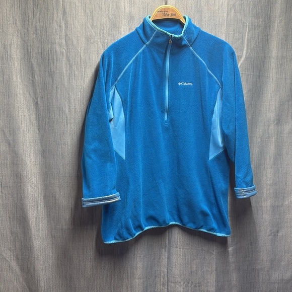 🇺🇸 Columbia Blue Quarter-Zip Pullover XL - Picture 2 of 7